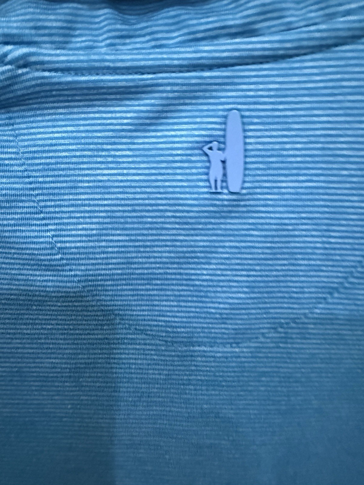 Johnnie-O Pullover 1/4 Zip Performance Golf Top Blue Striped Women’s Size 14