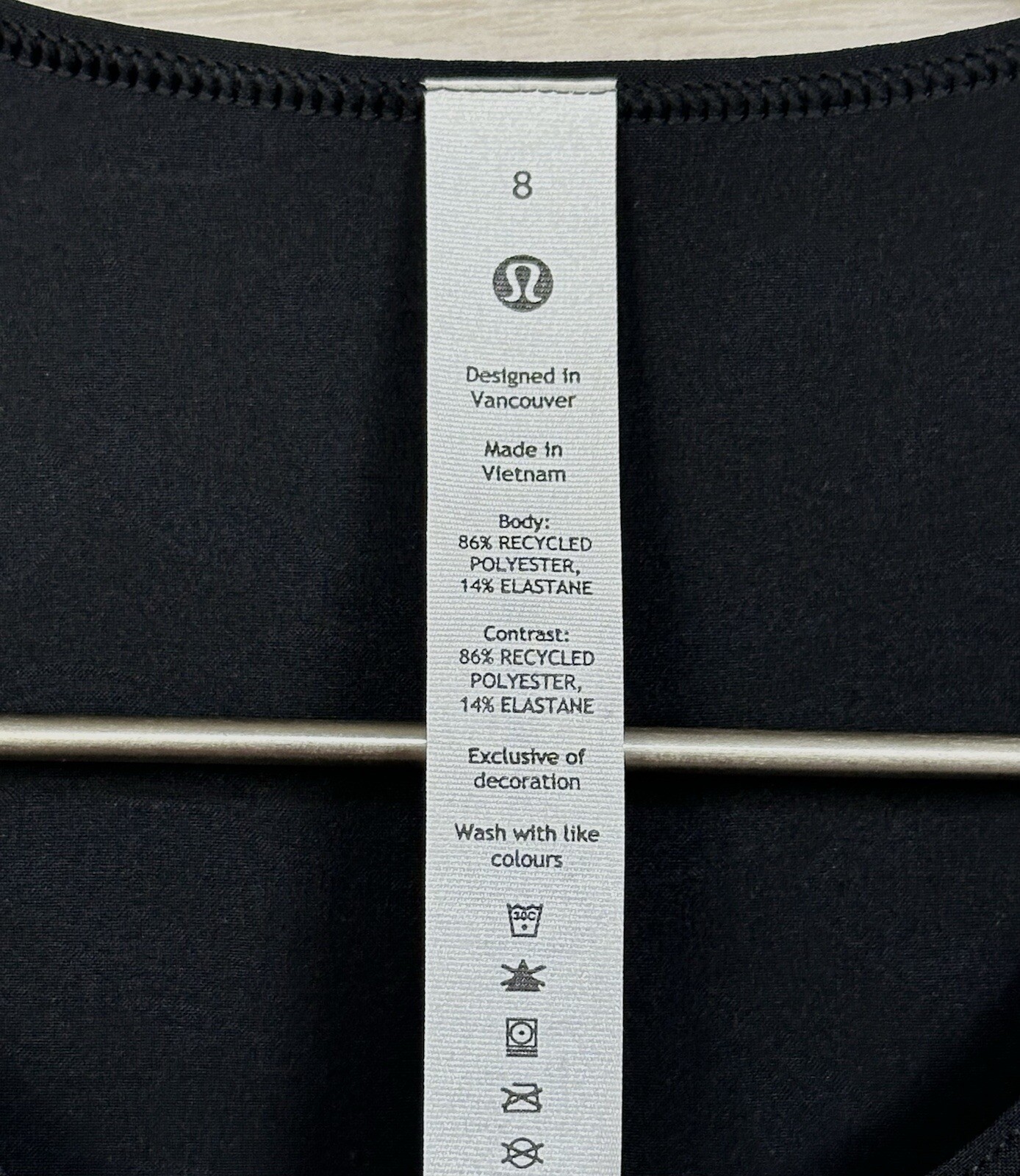 Lululemon Lightweight Stretch Run Tank Airflow Textured Fabric Size 8 INSE 04049