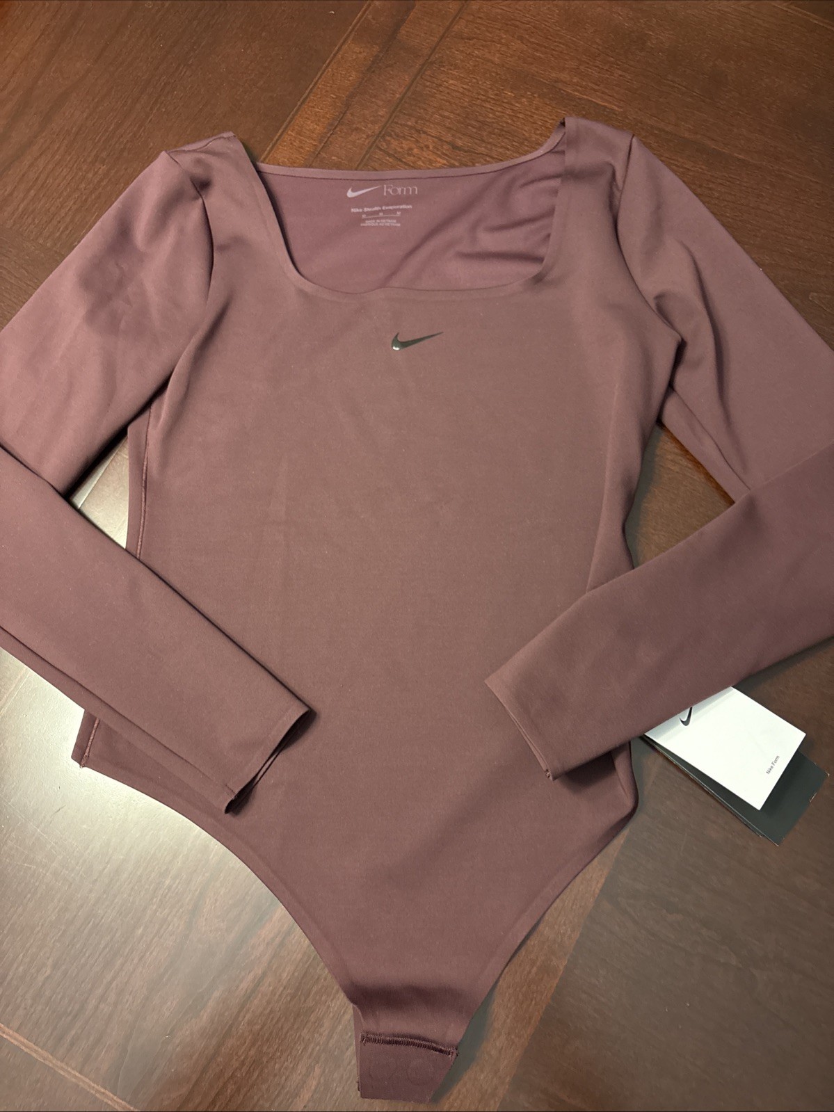 Woman’s Nike Dri-Fit Nike Form Size Medium HQ8296-652 Long Sleeve Body Suit NWT