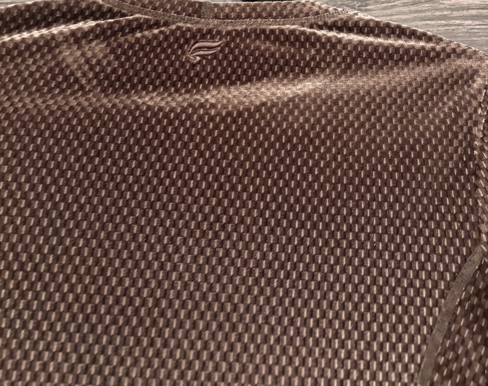 Fabletics Brown Velour Seamed Long Sleeve Top Size Small Classy