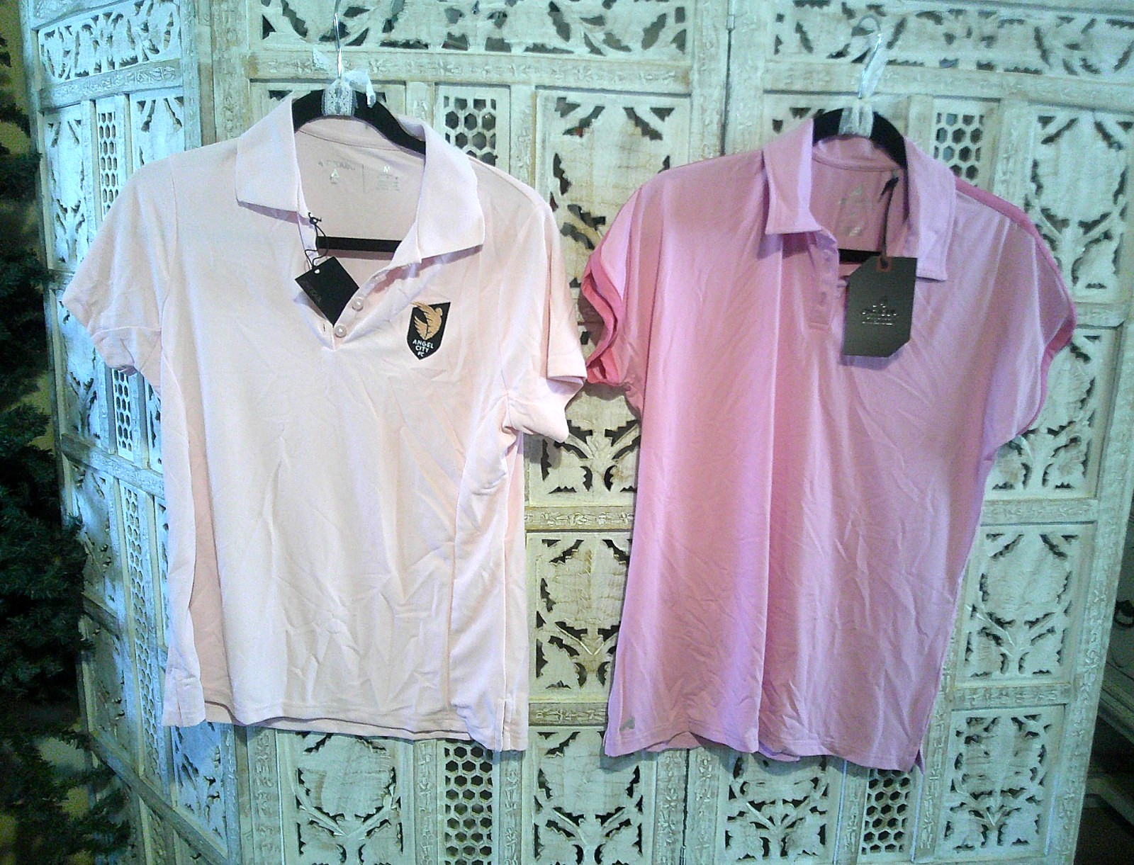 2 Antigua ‘Central Polo’ Golf Tennis Shirts Women’s MEDIUM Activewear Sports