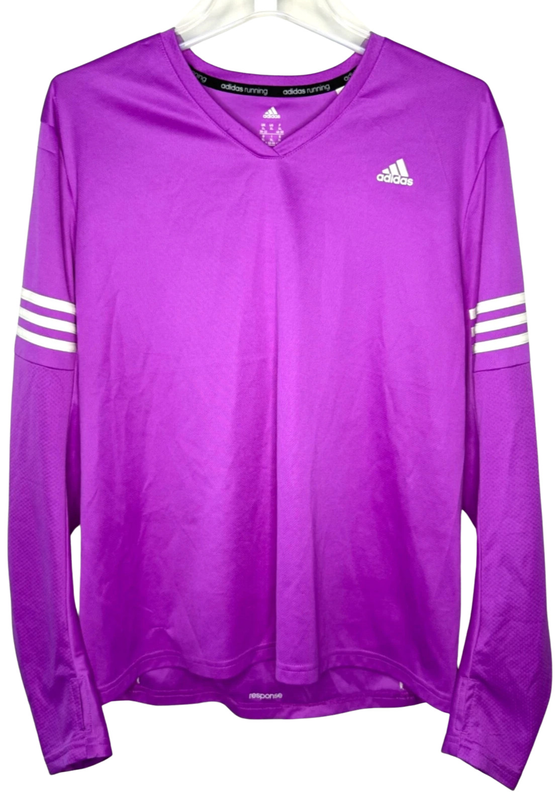 ADIDAS RUNNING RESPONSE XL PURPLE SHIRT CLIMALITE 114809087 LS LTP PREOW USPSGA