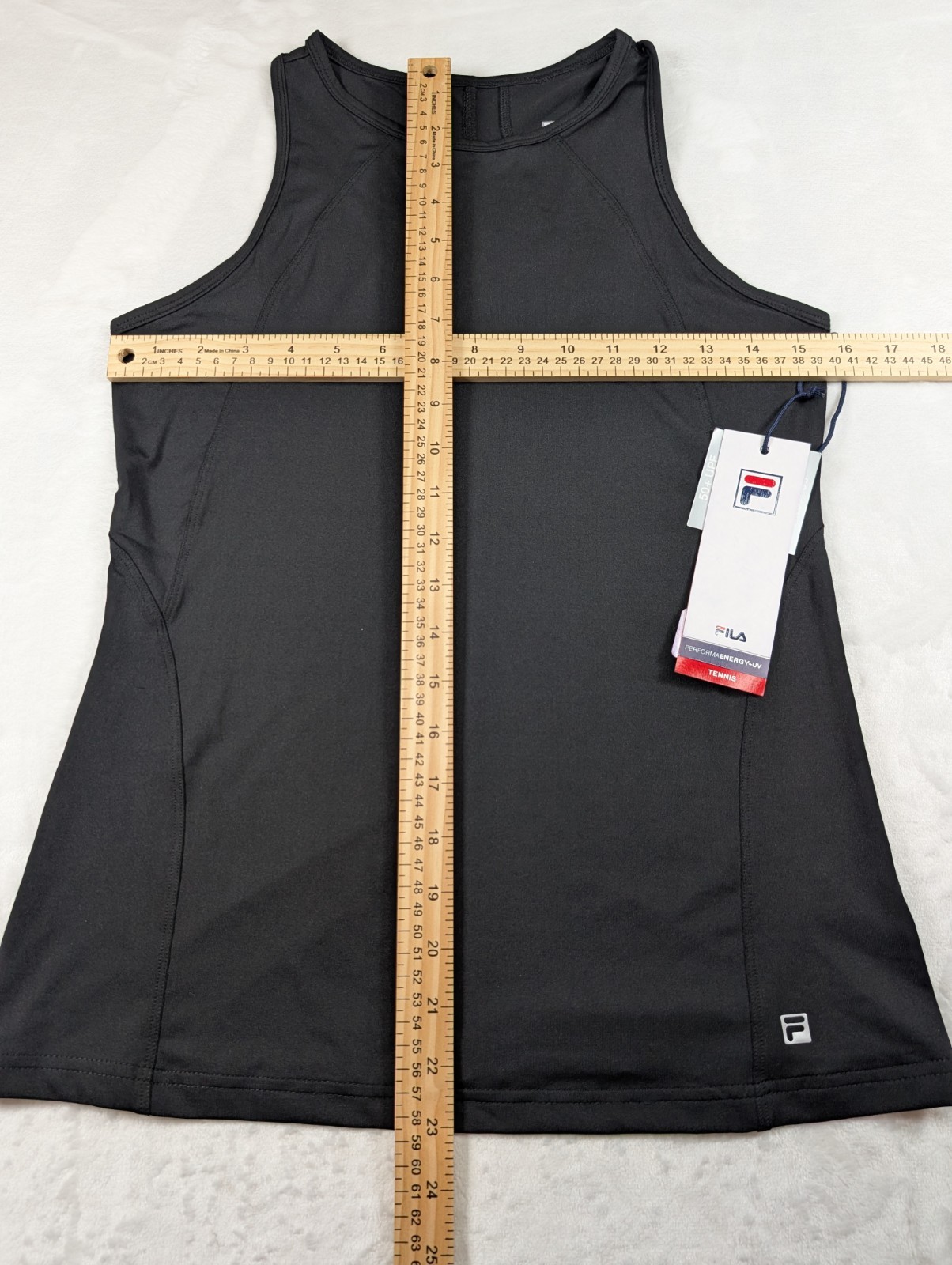 Fila Essentials Full Coverage Womens Size Medium Sleeveless Tank Top Shirt Black