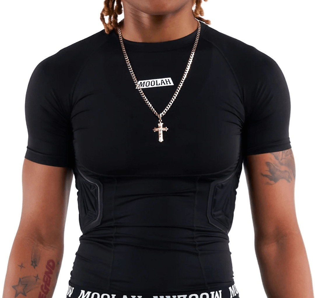 Moolah basketball women’s PADDED COMPRESSION TOP BLACKTOP size S NWOT