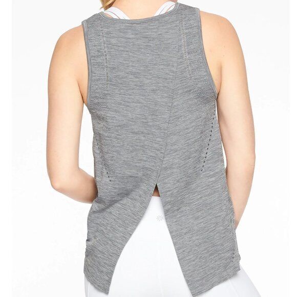 Athleta Foothill Athletic Perforated Tank Top Gray Women’s Size Small H14500