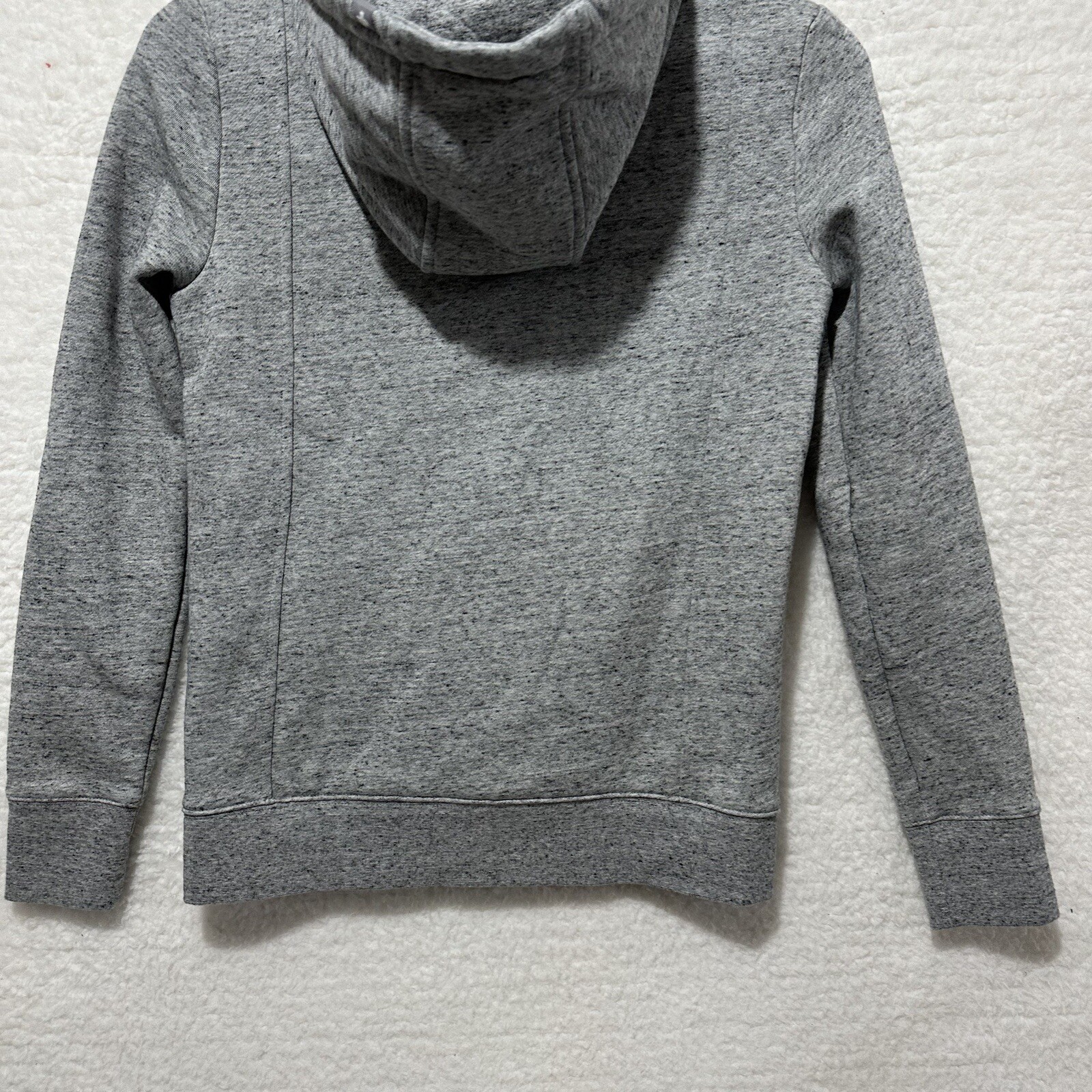 FIGS Essential Heather Gray Full Zip Hooded Sweatshirt Fleece Jacket Sz XXS EUC