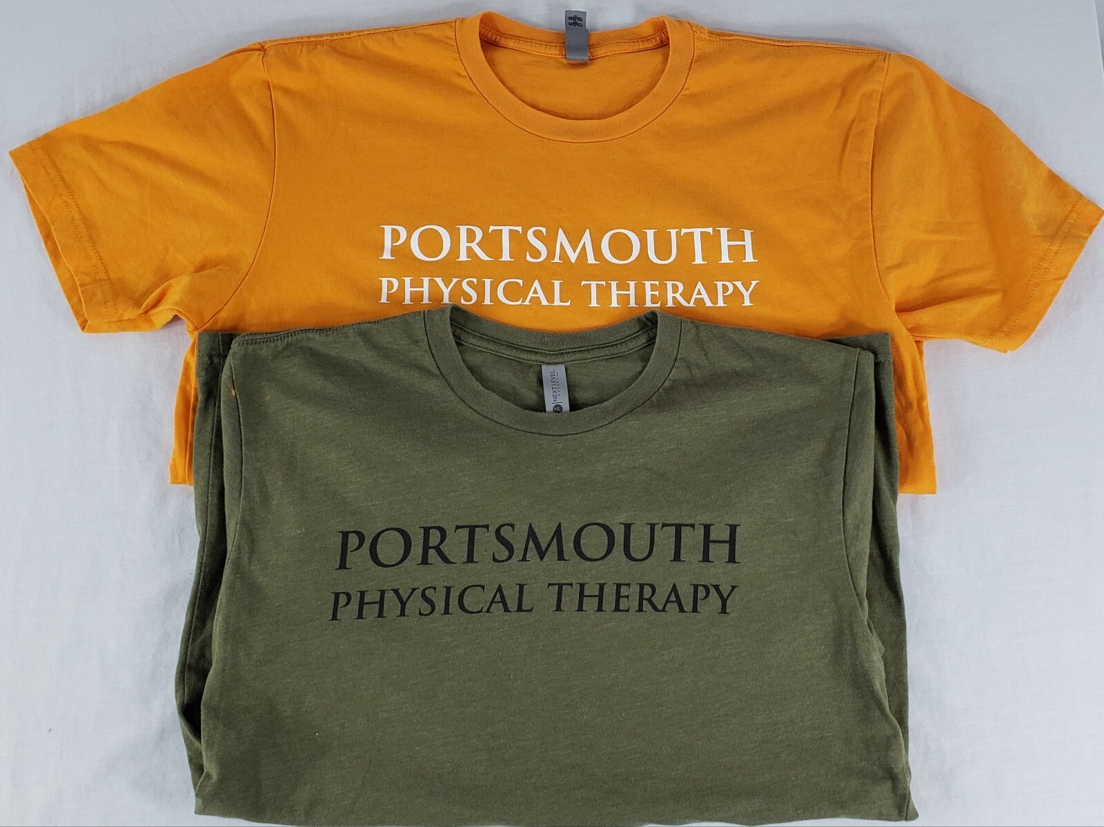 Next Level Apparel T-Shirts Women’s (2) T-Shirts Green-M & Orange-L Pre-Owned