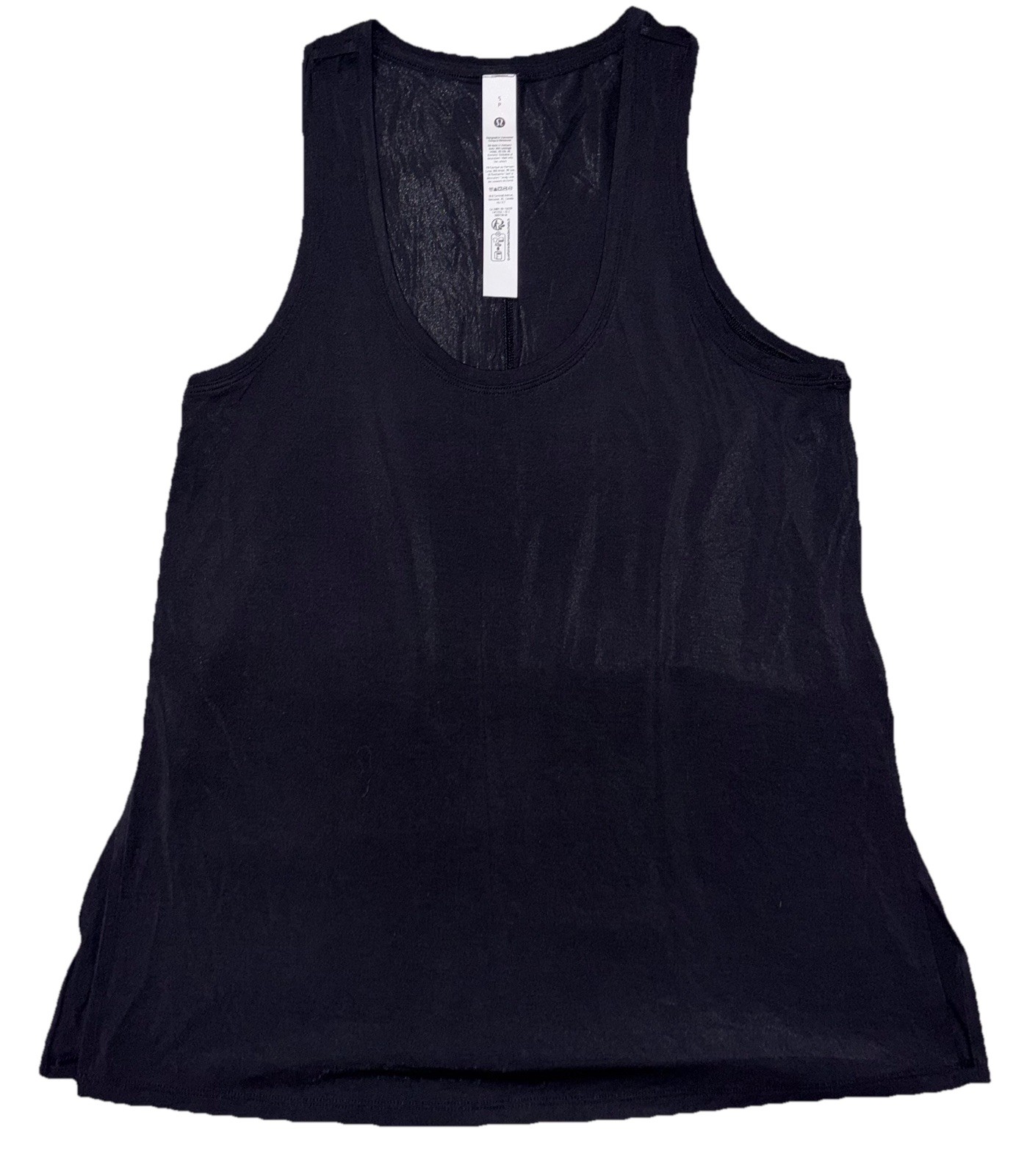 NWT☀️LULULEMON☀️SMALL☀️MODAL SILK SIDE SPLIT TANK☀️4-WAY STRETCH☀️BLACK☀️$58