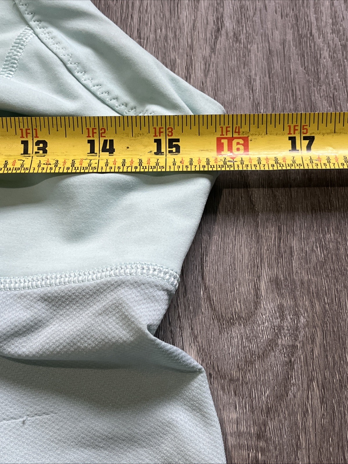 Lululemon Back Pleat Drawstring Muscle Tank Top PALE TURQUOISE BLUE 8 MEDIUM