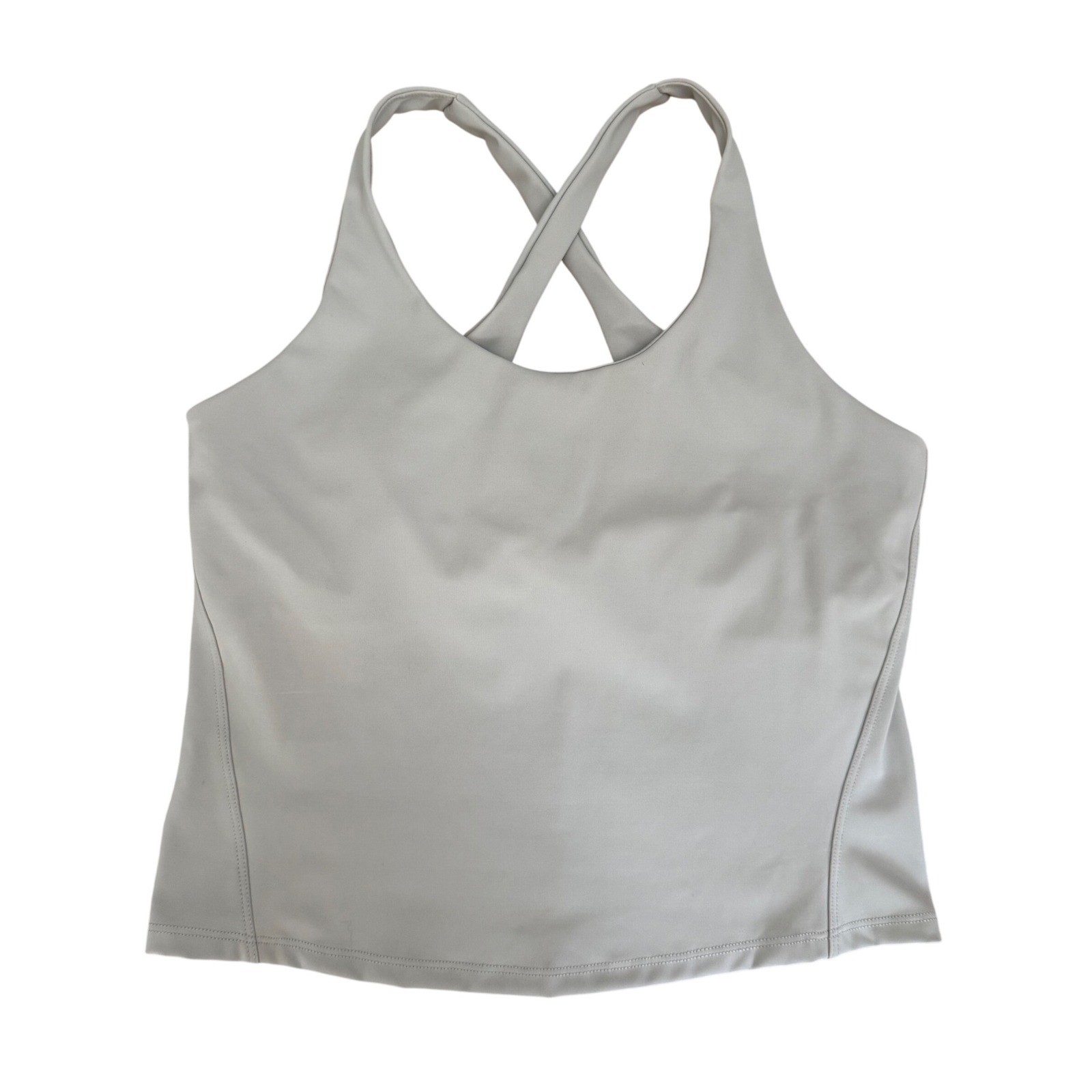 Spanx Tank Contour Crossback Shelf Athletic Gray Small