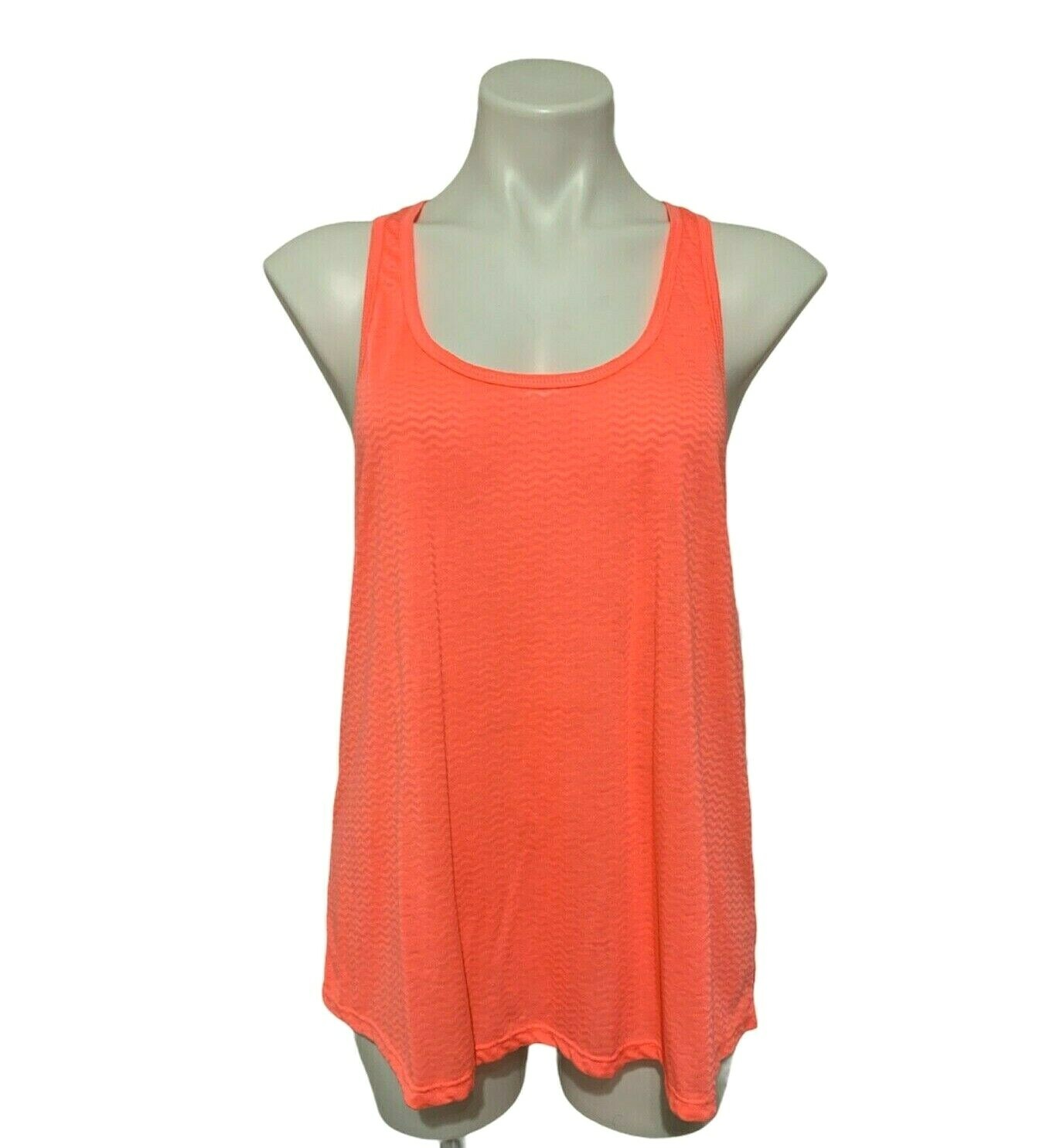 Ideology T-Back Burnout Essential Tank Neon Punch Size Large