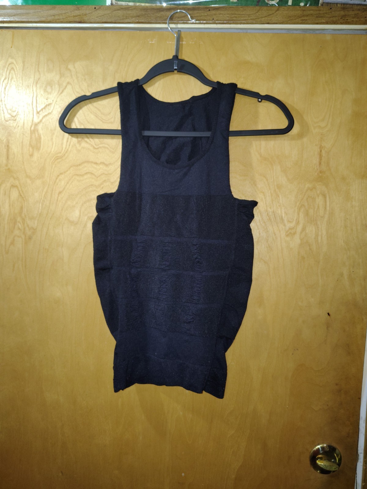 Black Size Medium Heavyweight Compression Tank Top