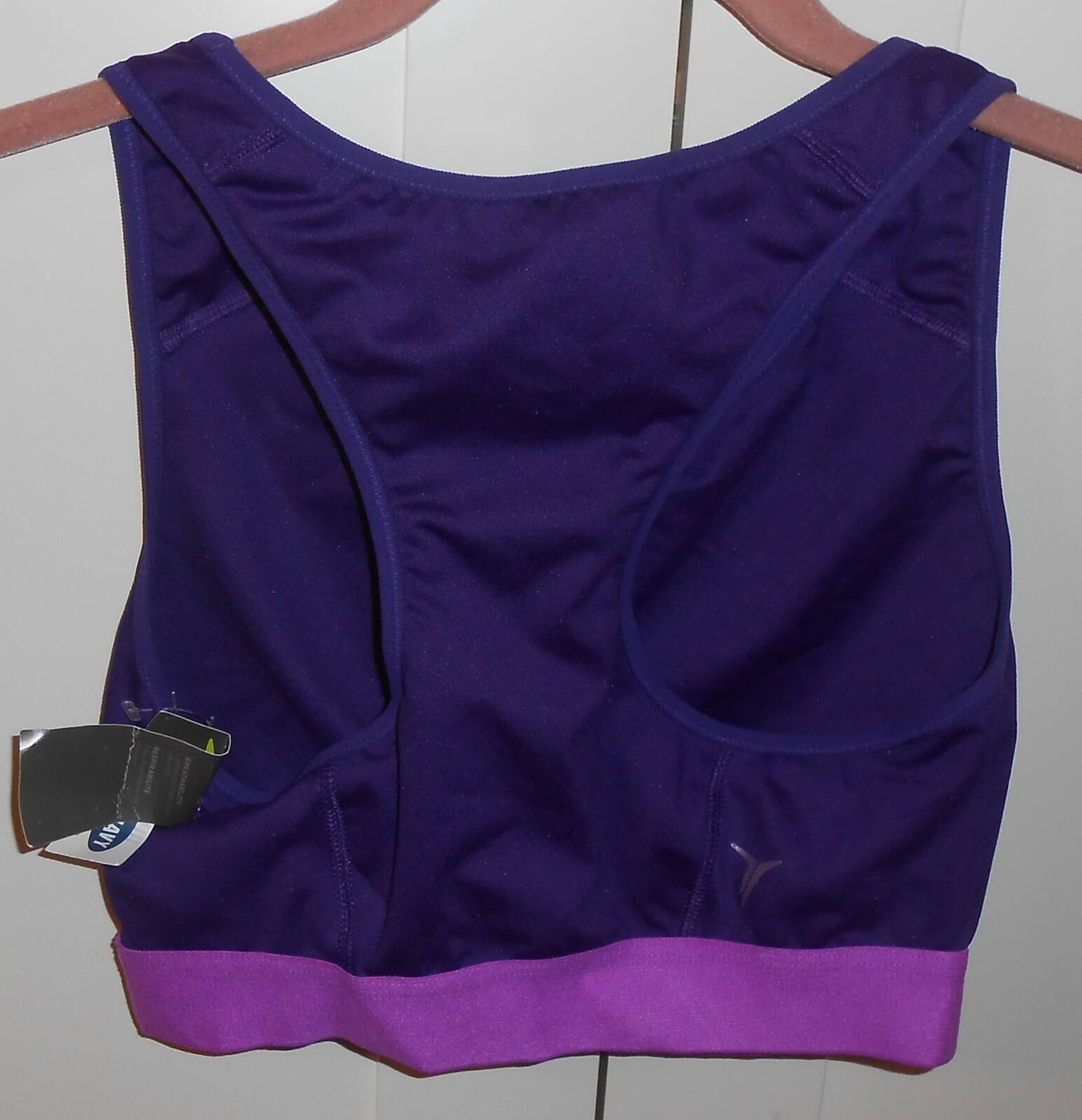 OLD NAVY ACTIVE PURPLE MEDIUM SUPPORT RACERBACK SPORTS BRA – SIZE 1XLARGE PLUS