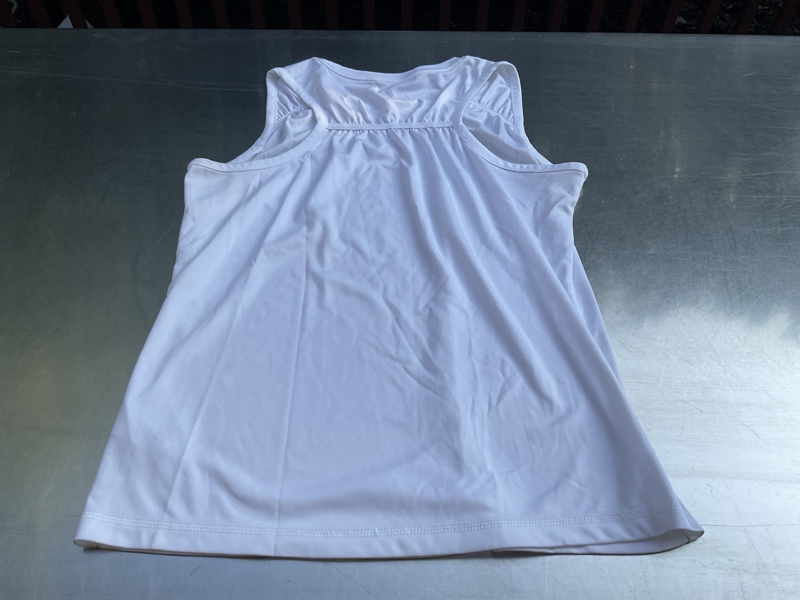 REEBOK Play Dry White Tank Top Women’s Size L