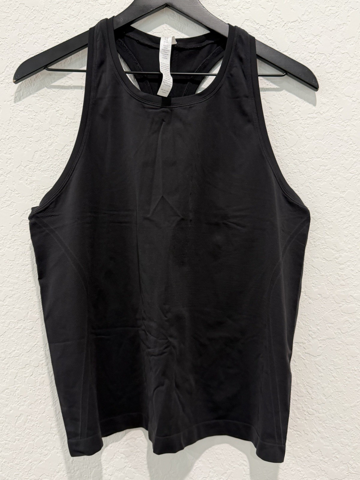 CRZ YOGA Women’s Black Racerback Round Neck Polyamide Stretch Yoga Tank XL