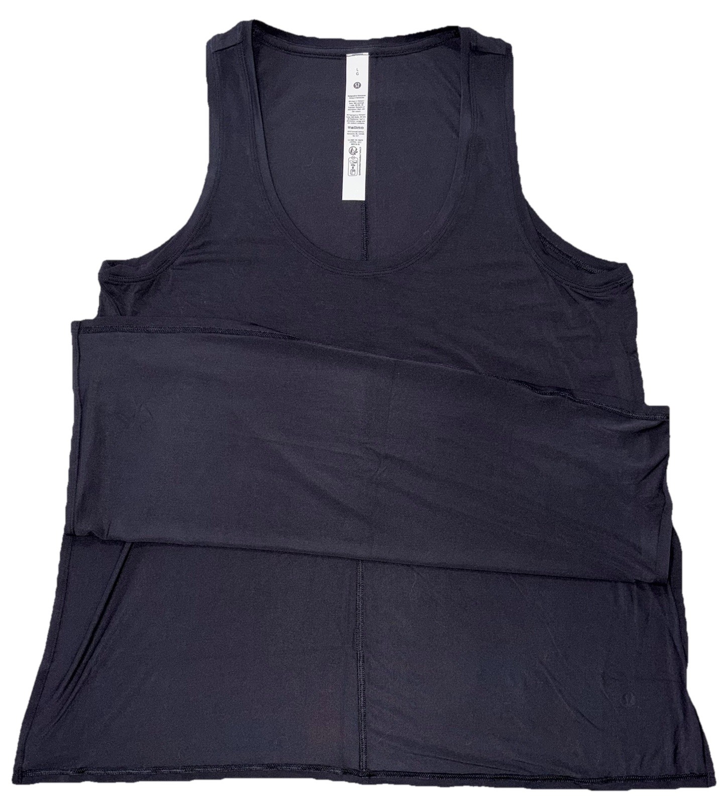 NWT⚡️LULULEMON⚡️LARGE⚡️ MODAL SILK SIDE SPLIT TANK⚡️4-WAY STRETCH⚡️BLACK⚡️$58