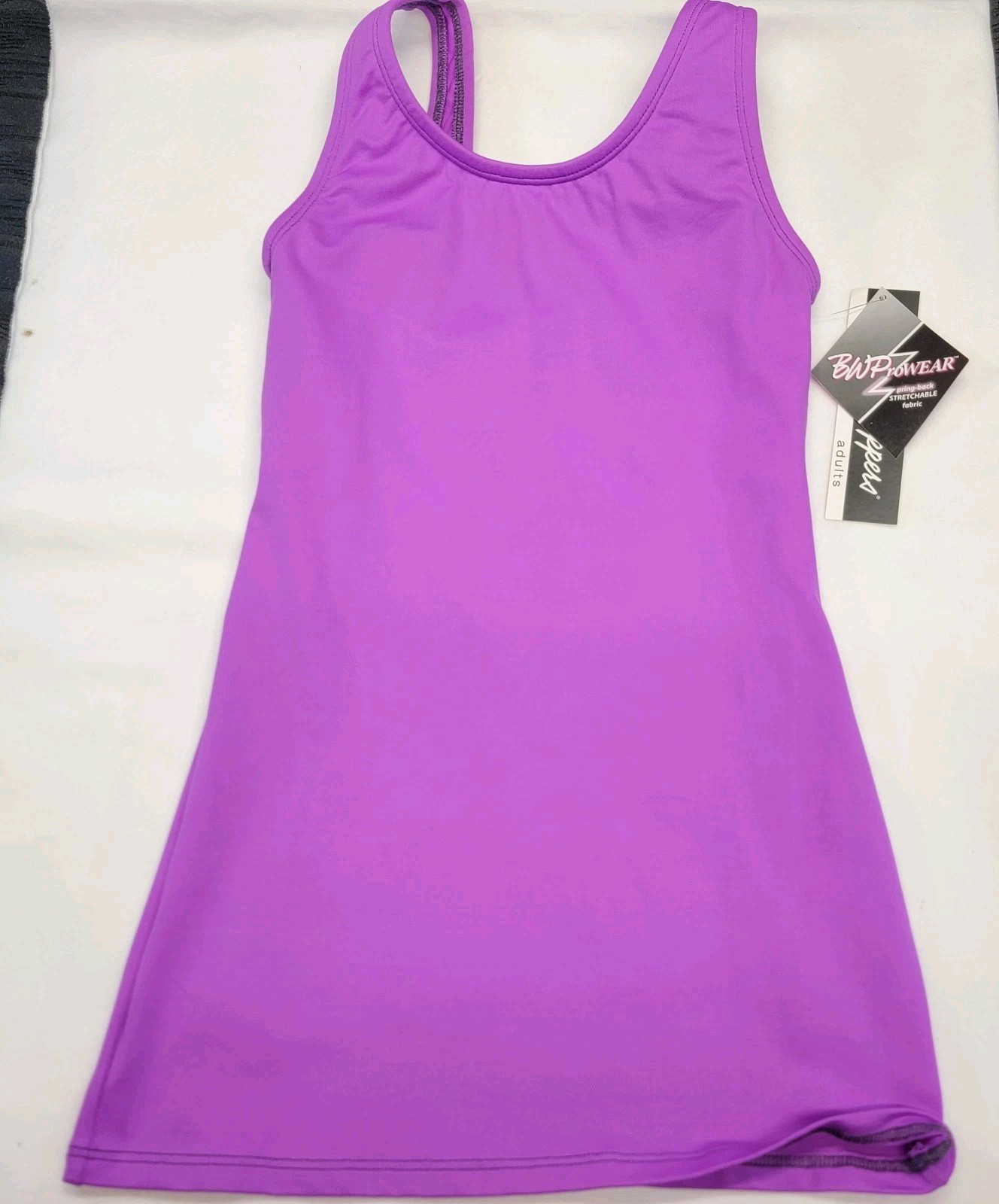Body Wrappers Tank Pullover Light Purple Sleeveless Scoop Neck Front/back SZ XSA