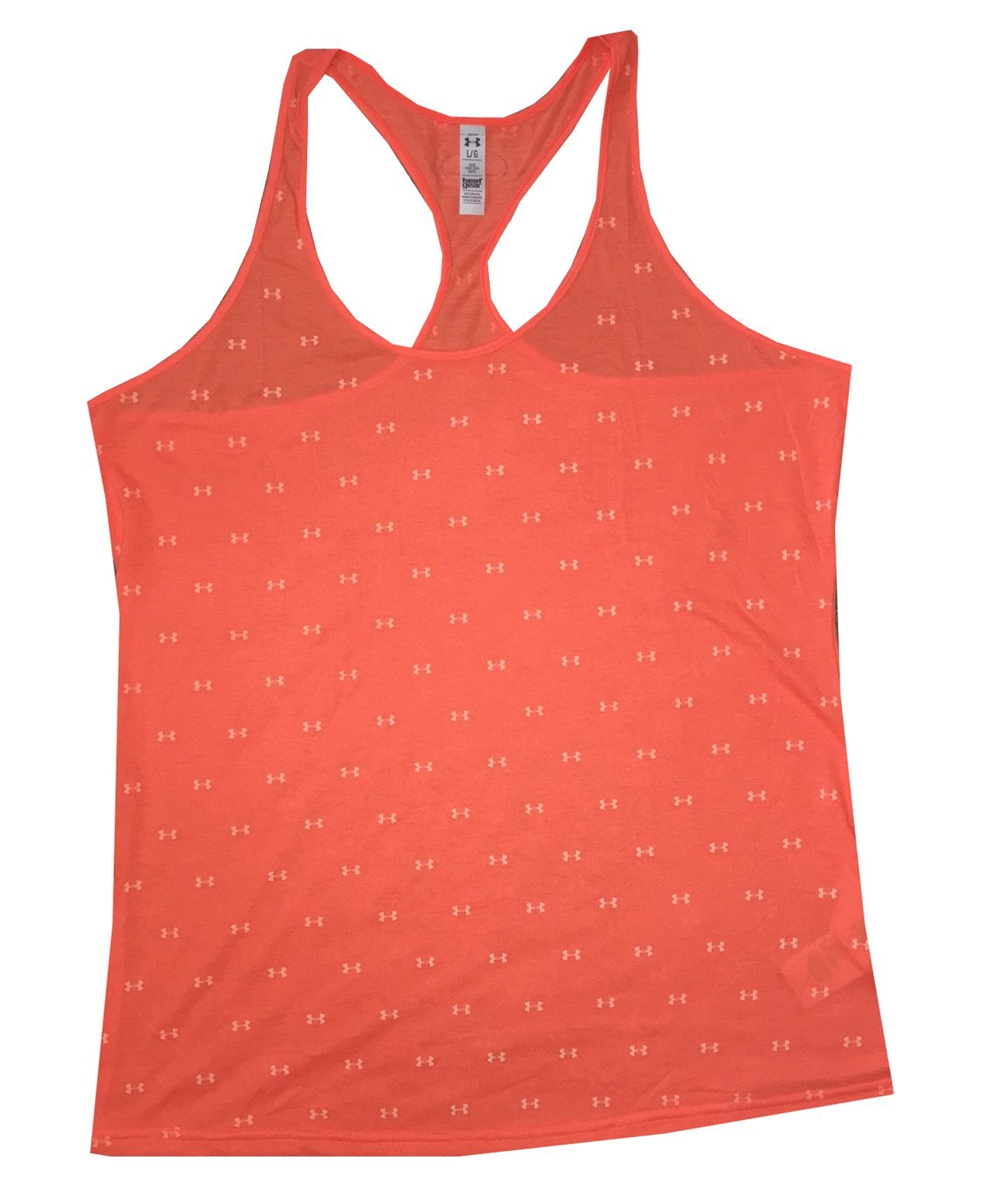 New Under Armour UA Women’s Baby Logo Active Tank Top Orange L