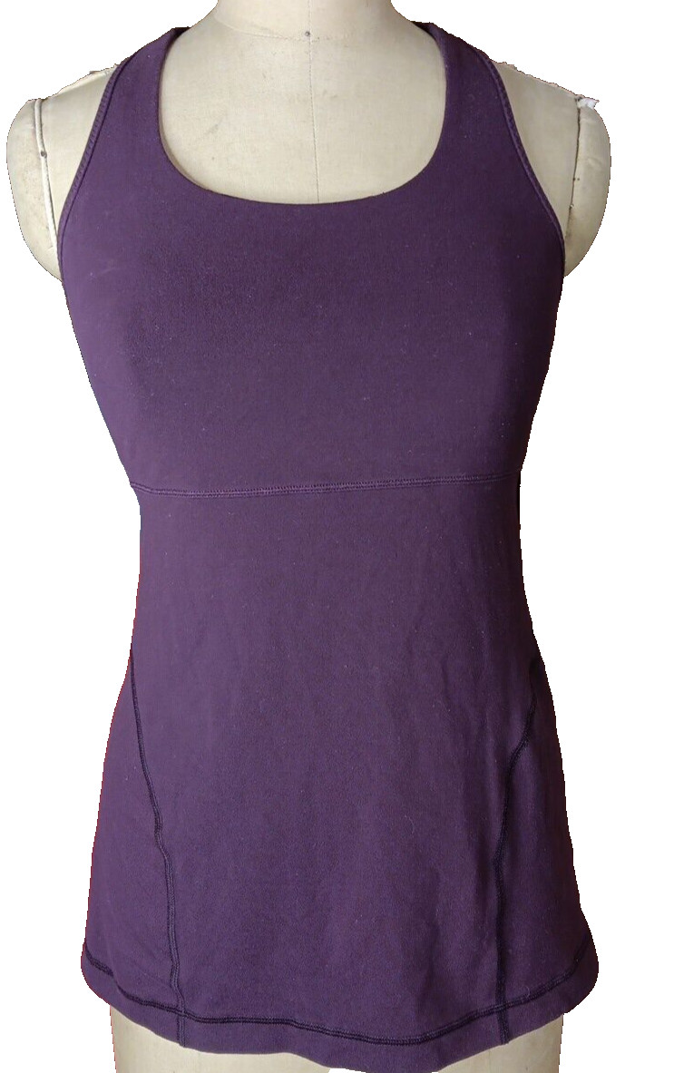 LULULEMON Burgundy/Purple Racerback Active Athletic Gym Lounge Wear Top SZ 10