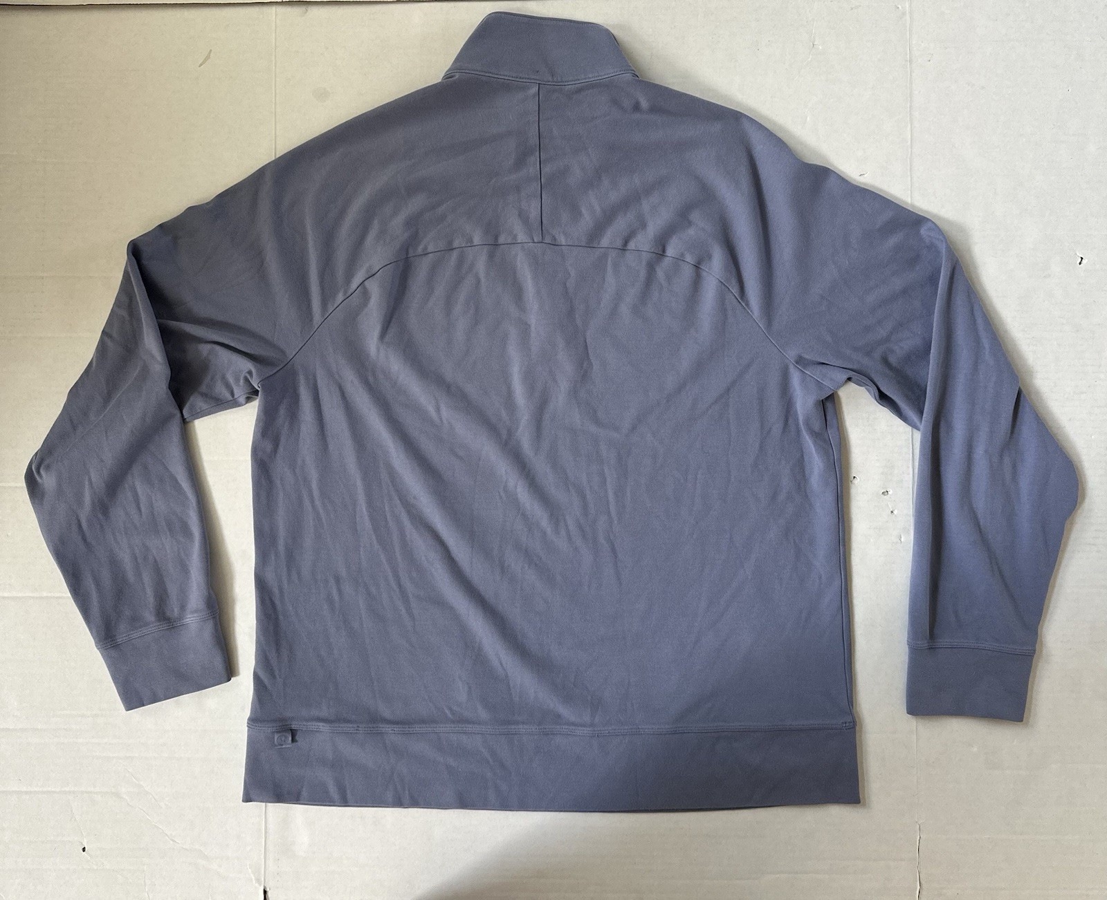 Lululemon Quarter Zip Pullover Long Sleeve Blue Size 44 X 26.5