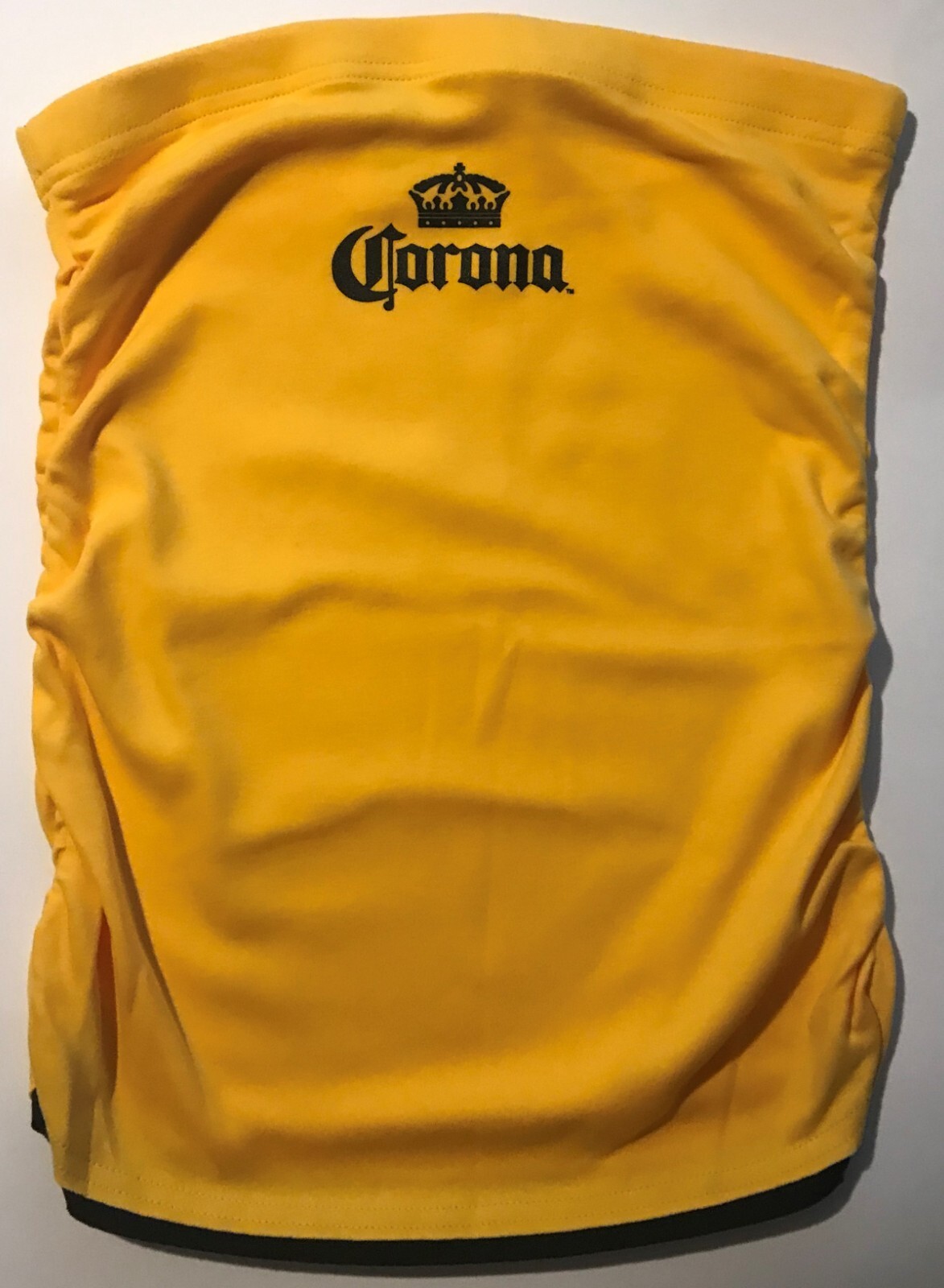 WOMENS GOLD CORONA TUBE TOP SHIRT – LICENSED CORONA LADIE’S SHIRT – SIZE XL