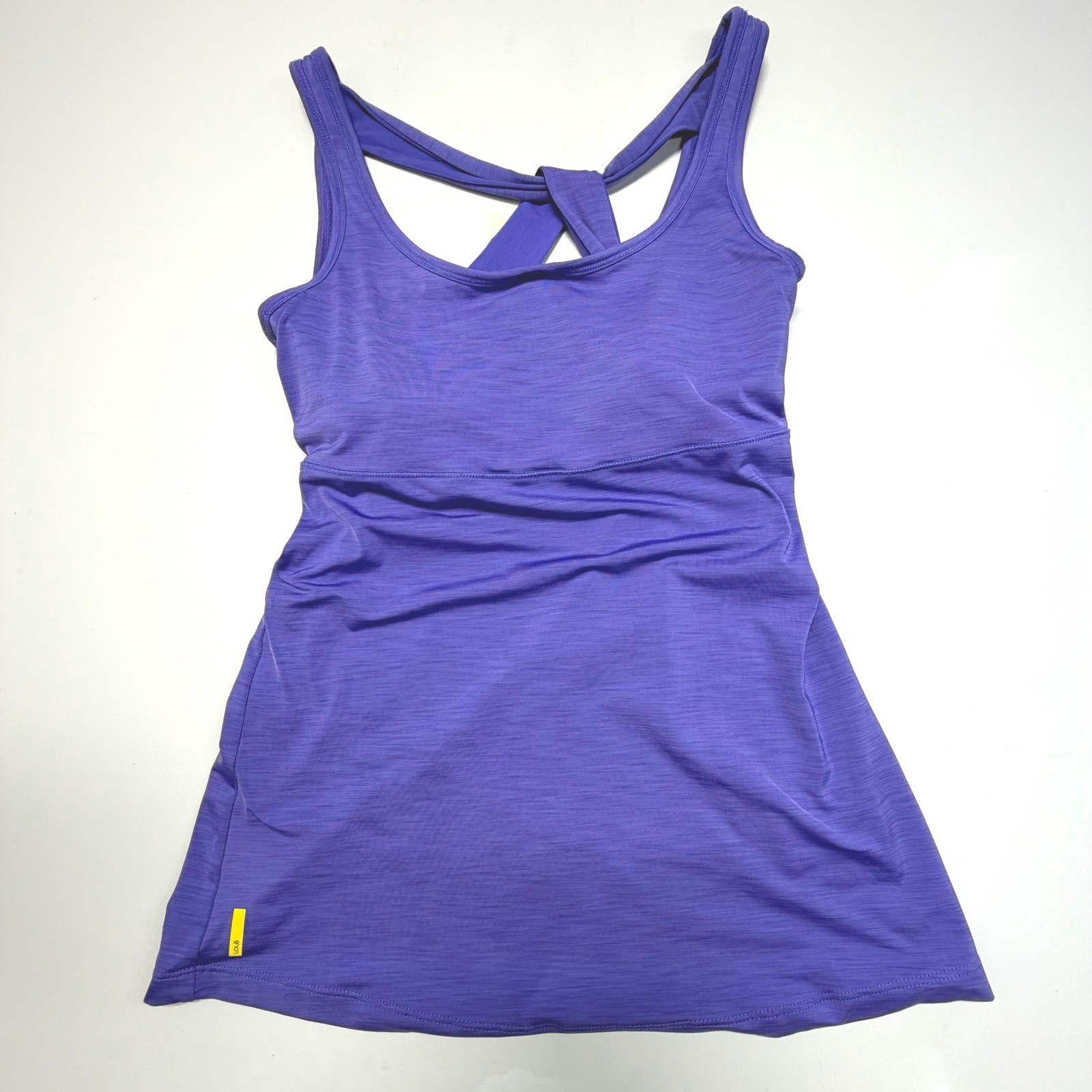 Lolë Cross-Back Athletic Tank Dress Purple Size Medium