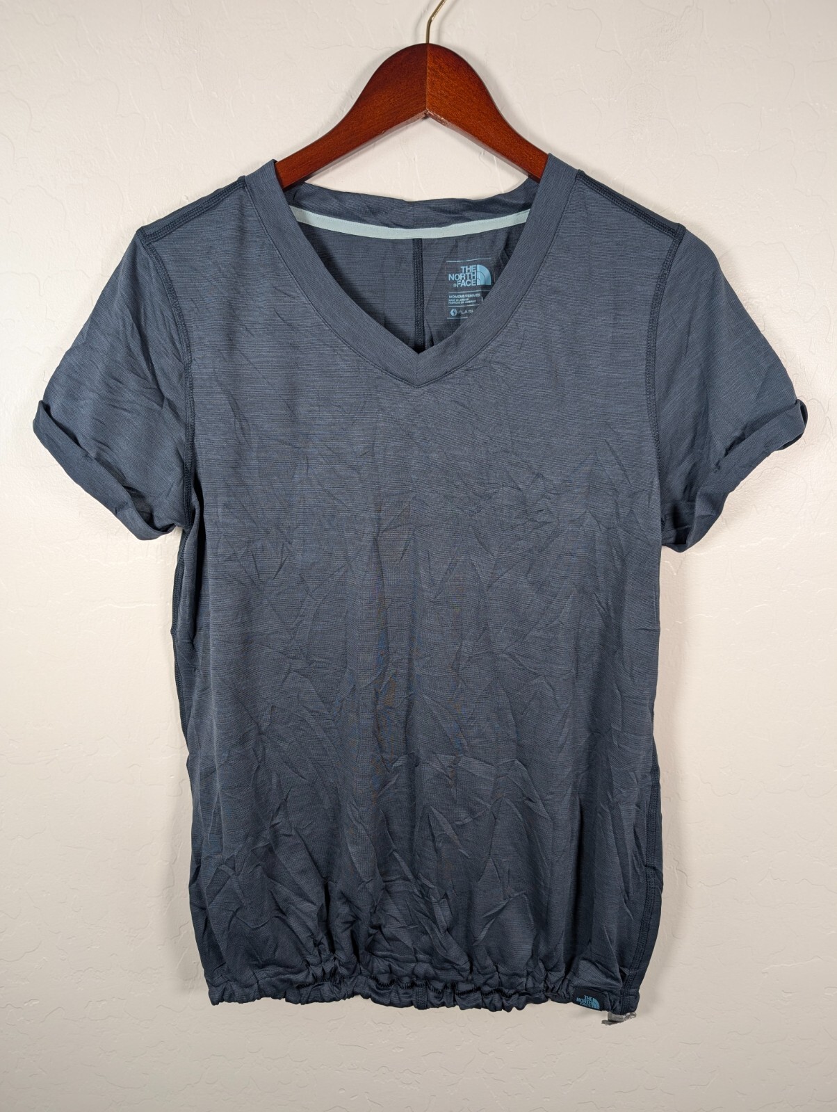 The North Face Top Women’s Size Large Green FlashDry Short Sleeve Athletic Top
