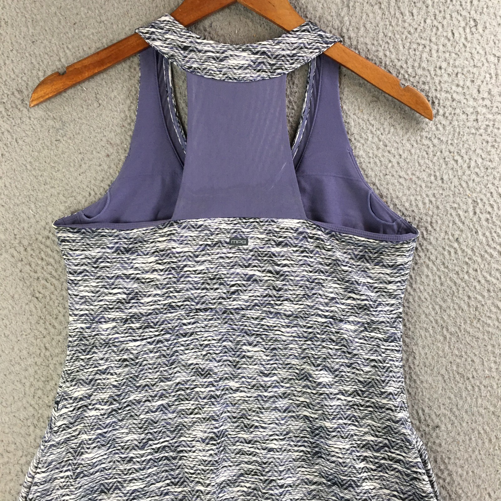 MPG Mondetta Performance Athletic Dress Women Medium V-Neck Racerback Multicolor