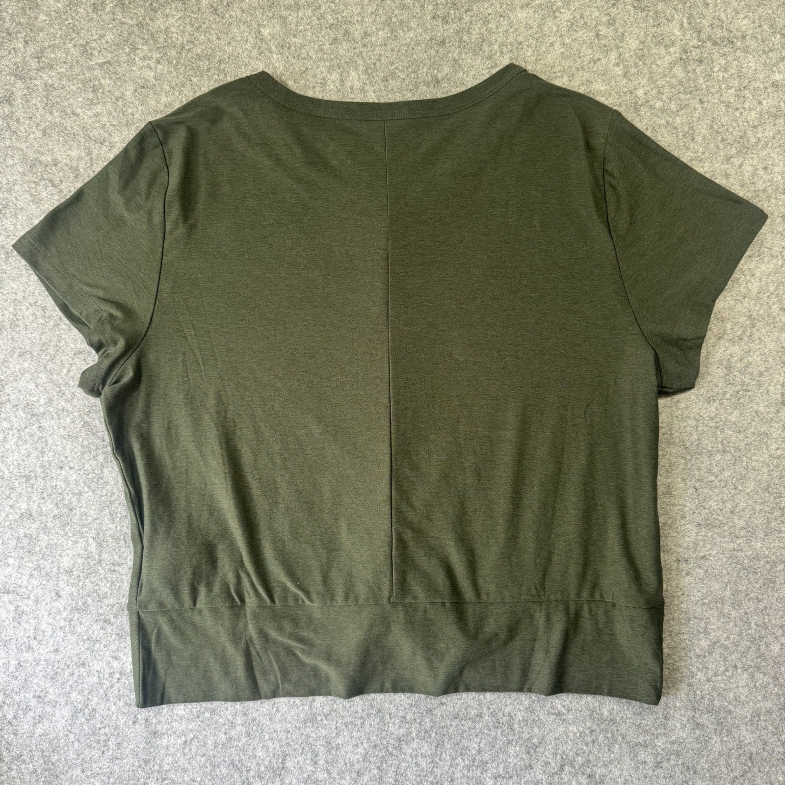 Old Navy Cloudmotion Active Top Large Olive Green Twist Front Go-Dry