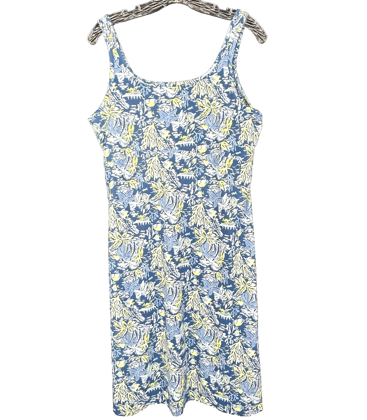 Columbia Womens Large PFG Freezer III Dress tropical fishing Ocean Reef print