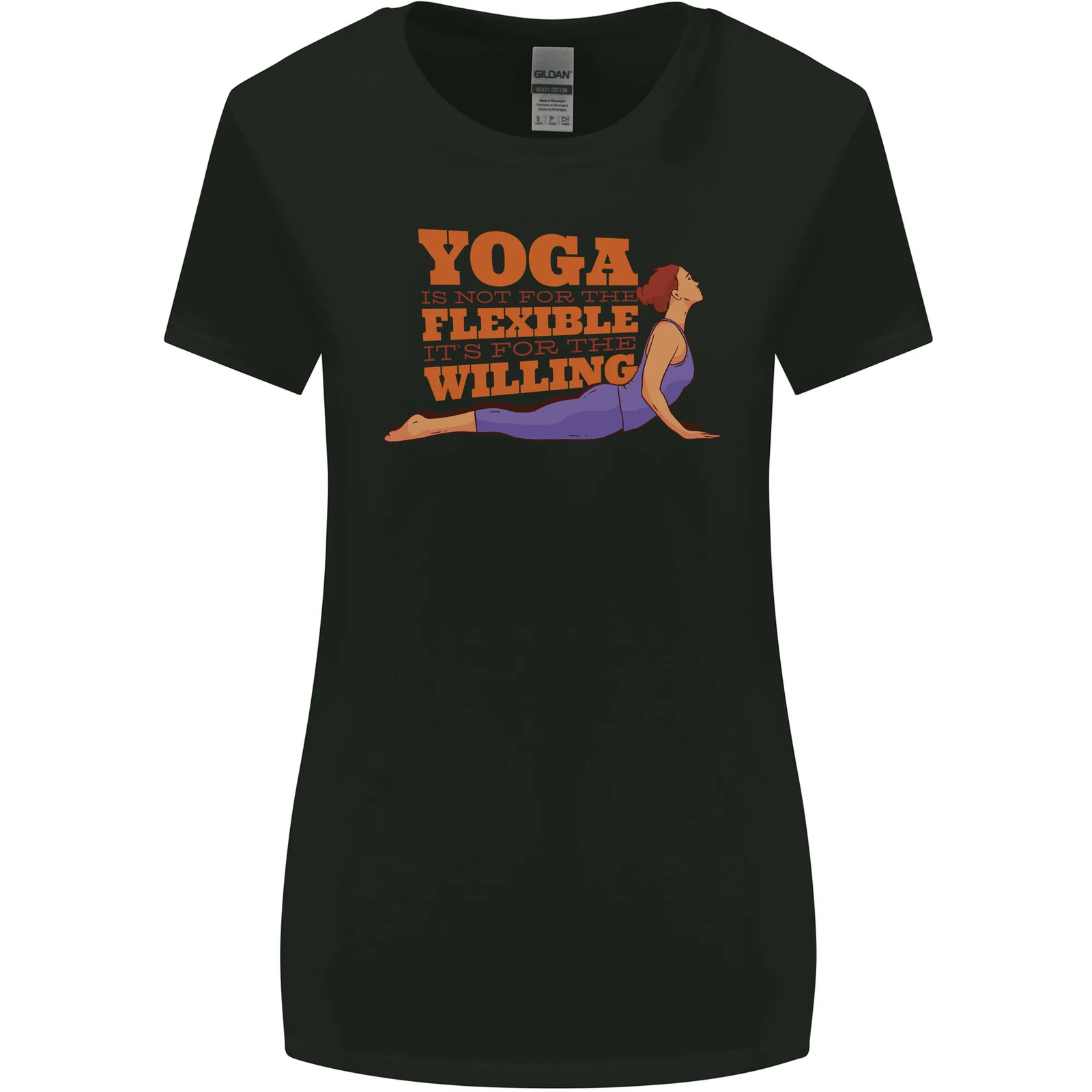 Funny Inspirational Yoga Womens Wider Cut T-Shirt