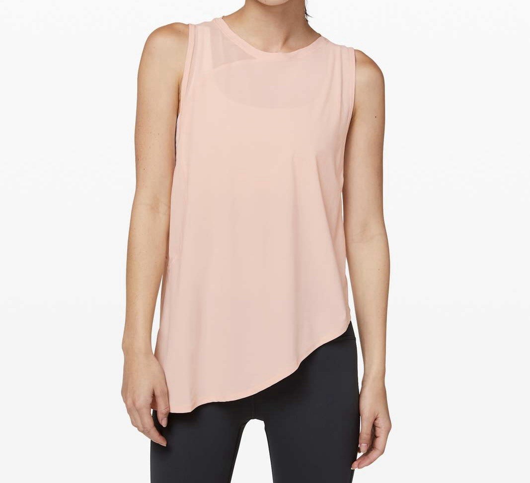 Lululemon Strength in Stance Tank Butter Pink Women’s Size 8