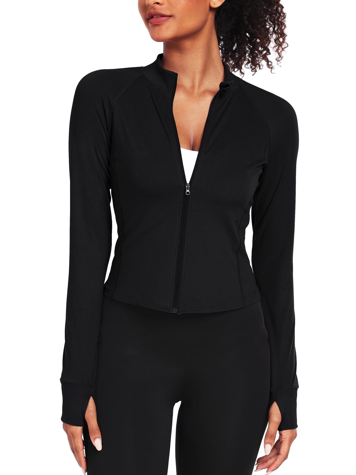 CADMUS Butterluxe Women’s Workout Jackets Long Sleeve Full Zip Sportswear Crop