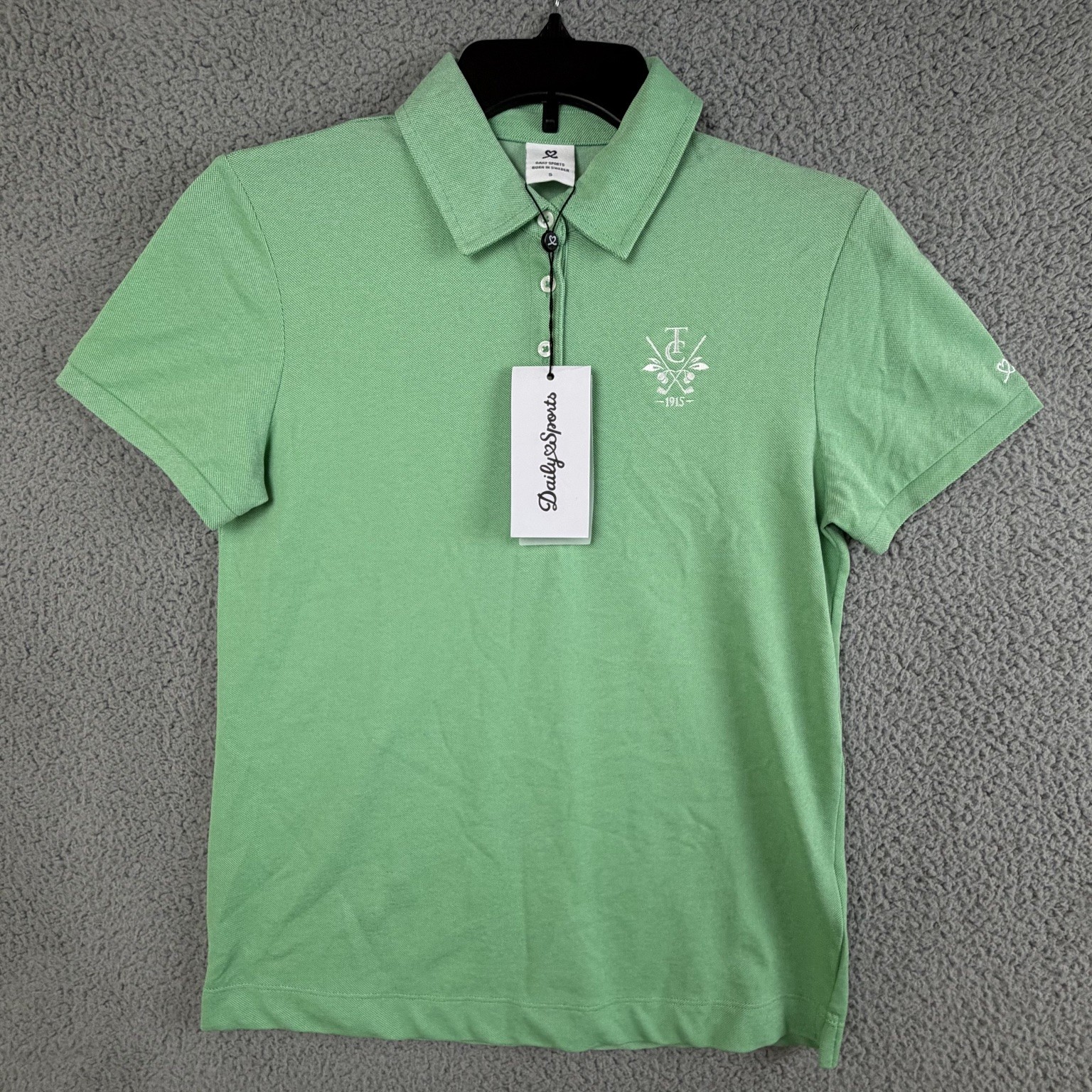 Daily Sports Women’s Green S Polo Shirt Cotton Blend Pique Golf Activewear Small