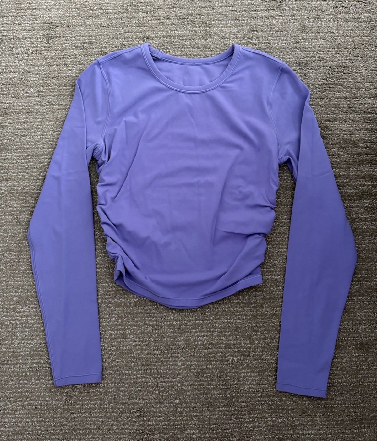 Lululemon dark lavender all it takes Long Sleeve Top Size 4