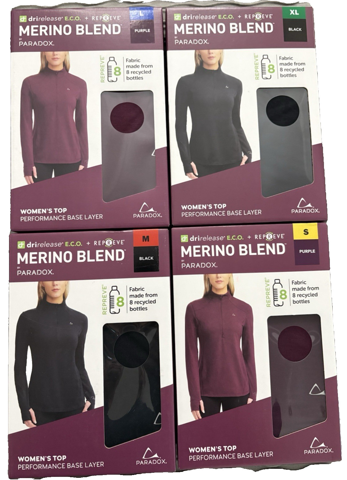 Merino Blend by PARADOX Women’s Top Performance Bottom Layer (New in Box)