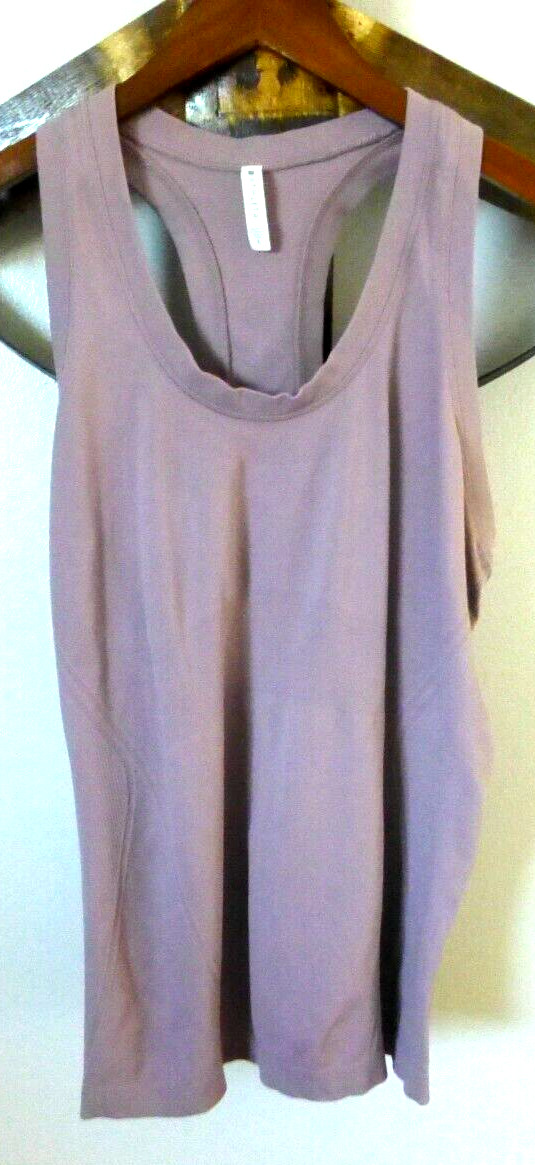 Athleta Momentum Tank Size L Dusty Rose Yoga Workout Gym #530501 Seamless EUC!