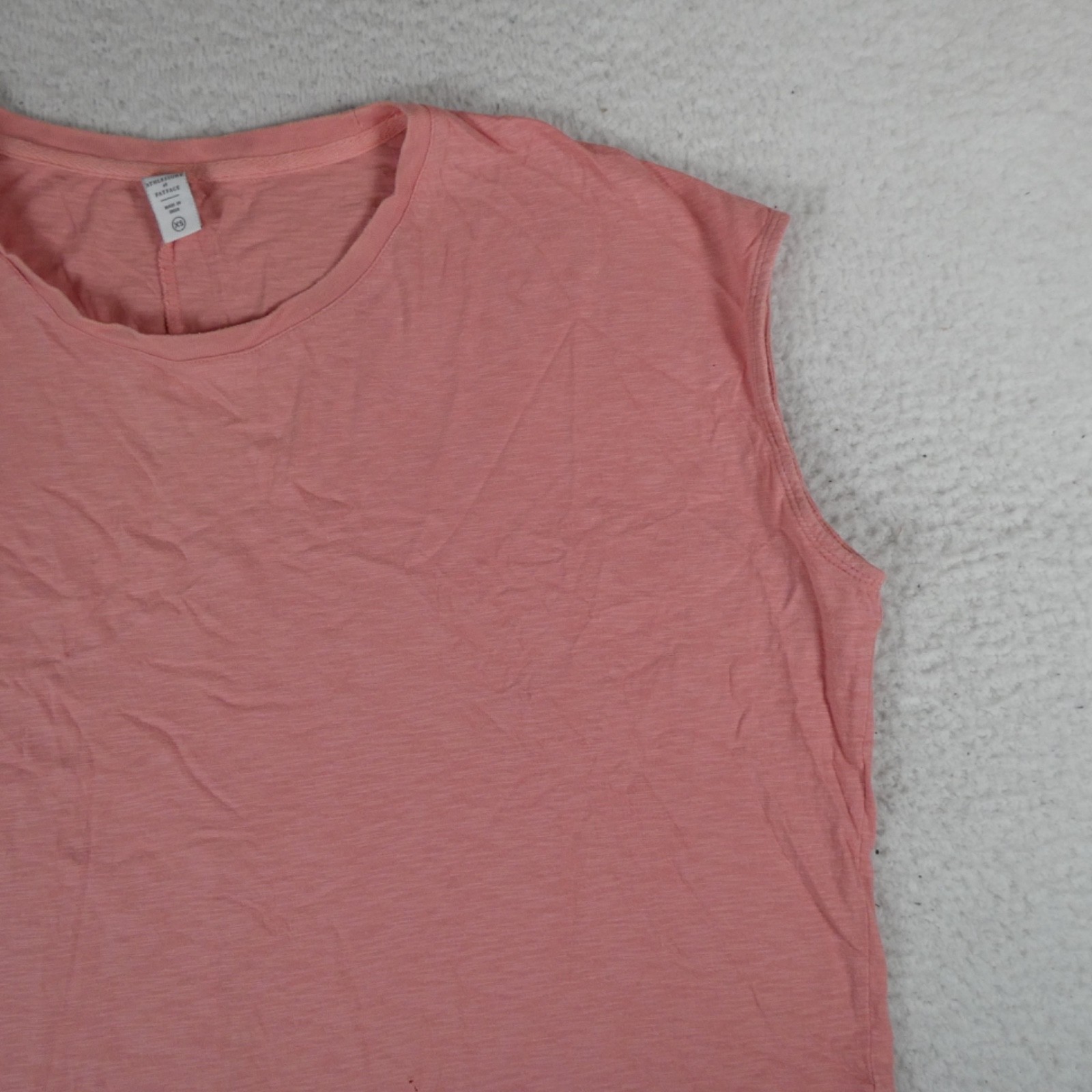 Athleisure at Fatface Activewear Top Women Size XS Pink Tank Top Cotton Blend
