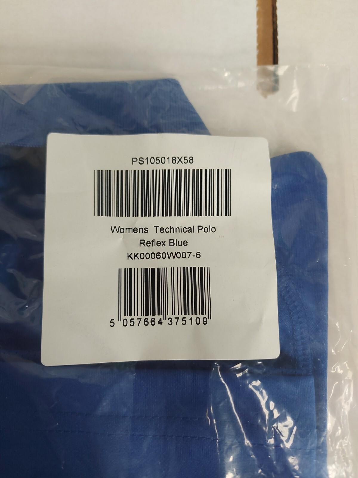 Kukri Womens Technical Polo Reflex Blue SIZE UK 6 Bust 30″ Bnib