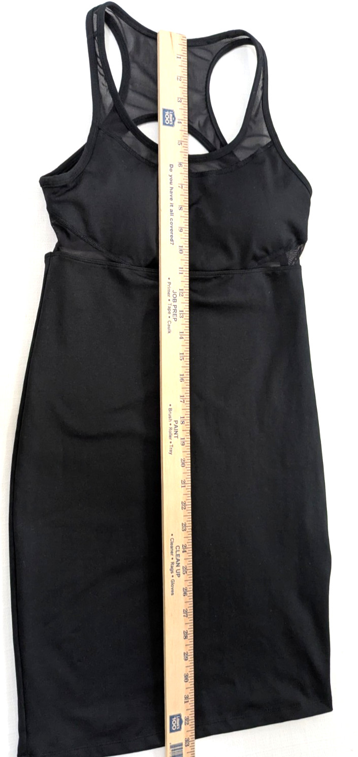 Fabletics Tropez Cut Out Strappy Athletic Dress Women’s Small Built In Bra Black