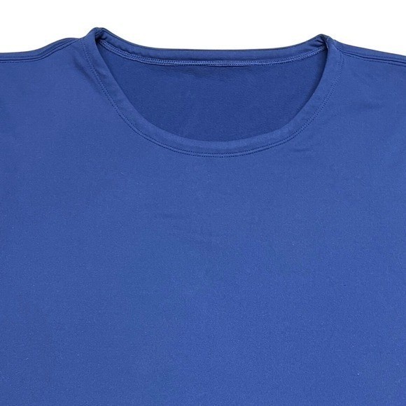 Baleaf Fleece Lined Thermal Base Layer Shirt Thumb Hole Cold Weather Blue XL