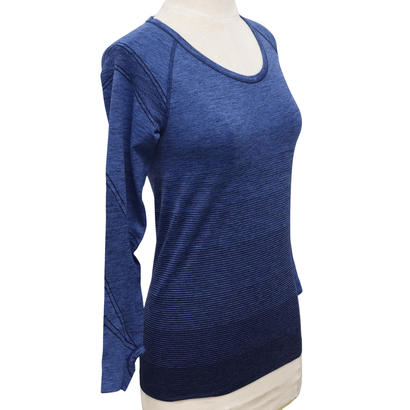 Ryka Women’s Blue Activewear Long Sleeve Figure Flattering Top – Size Small