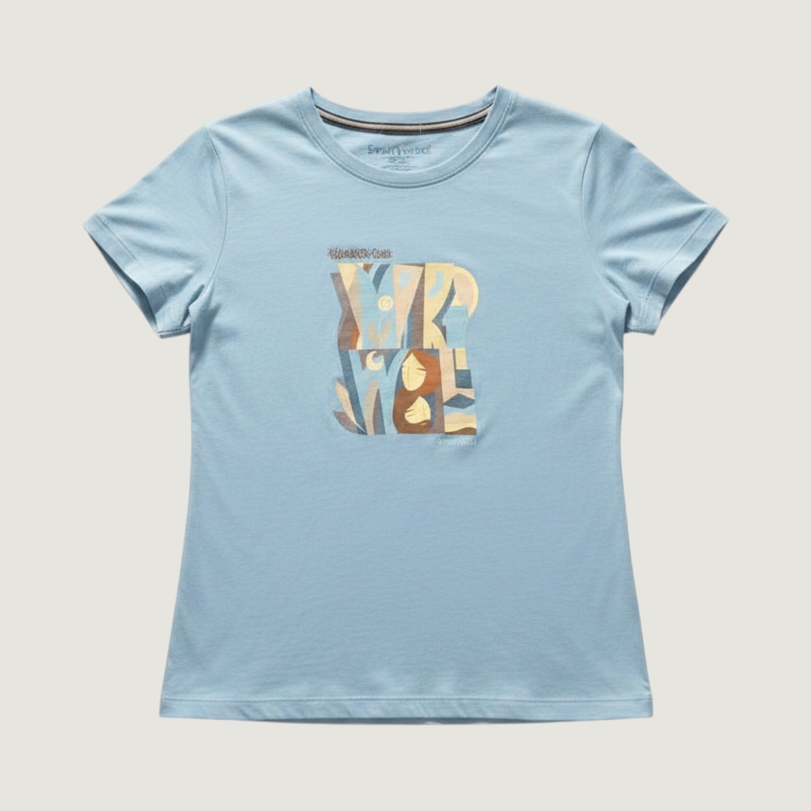 Smartwool Merino Sport 150 The Worst Crew Graphic Tee Light Blue Womens Medium
