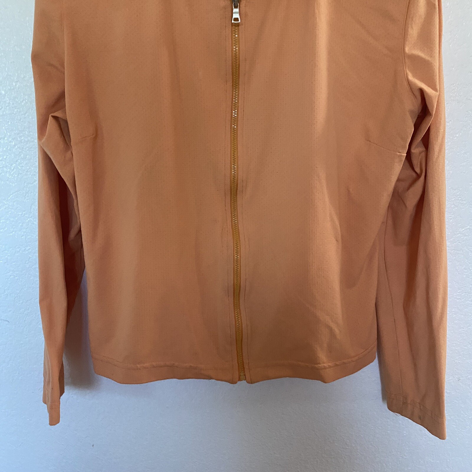 Tail Tech Women’s Light Peach Stretch Full Zip Hooded Light Jacket Size L
