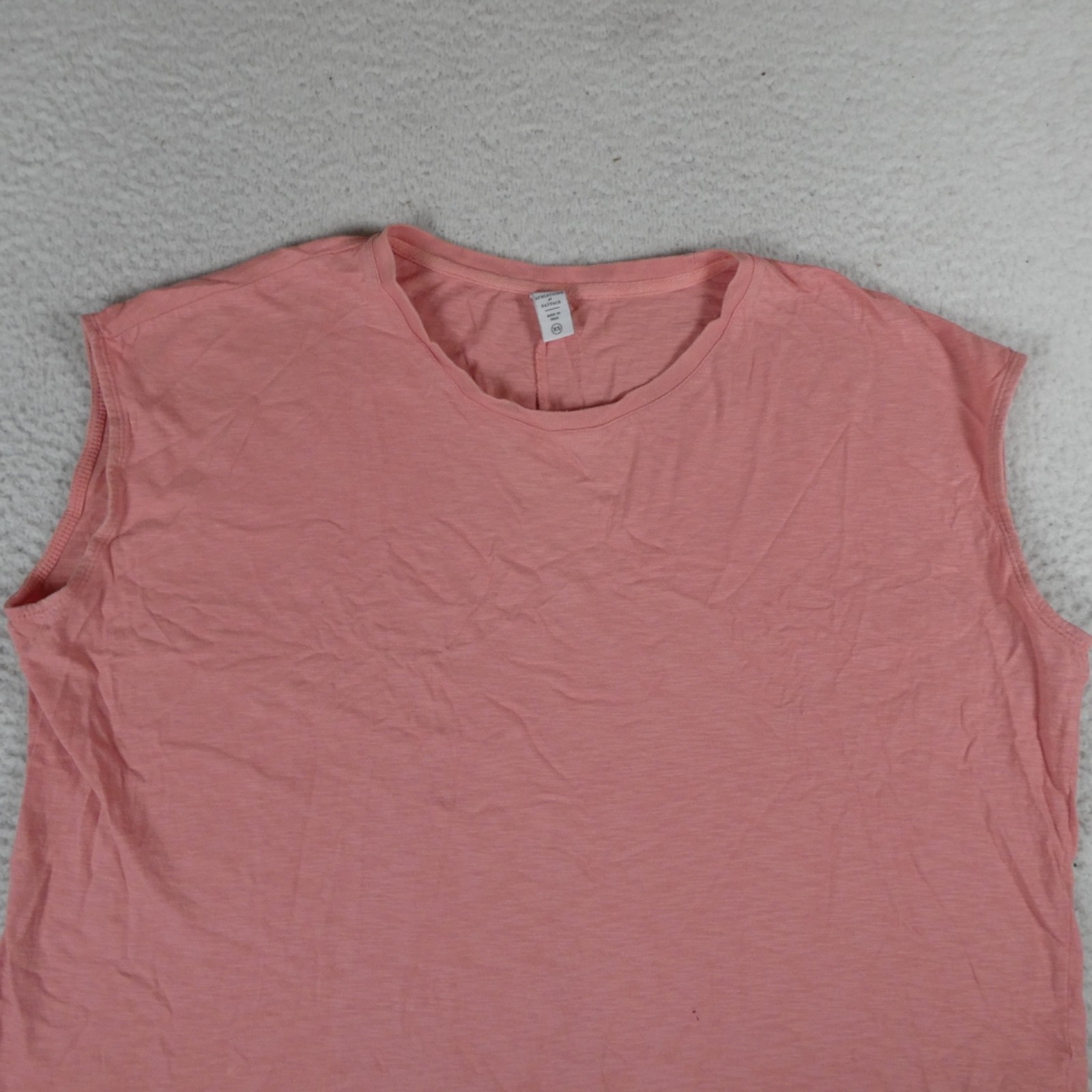 Athleisure at Fatface Activewear Top Women Size XS Pink Tank Top Cotton Blend