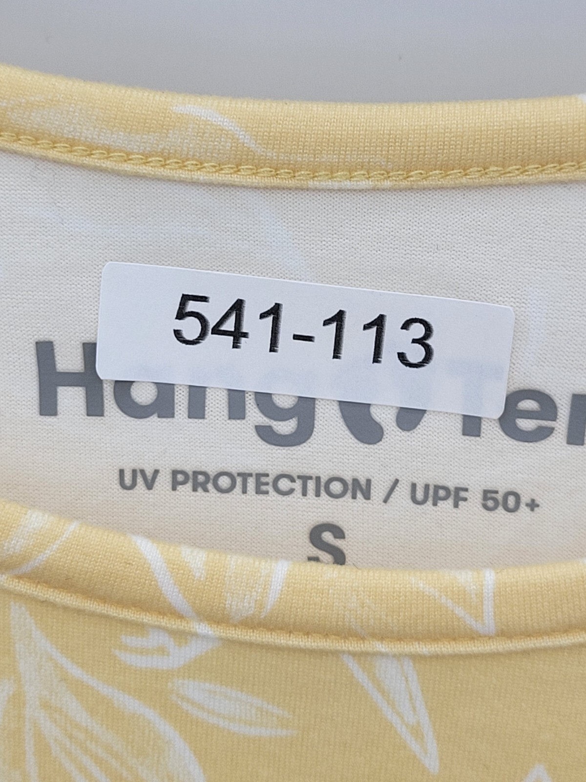 Hang Ten Rash Guard Top Womens Small Yellow Long Sleeve UPF 50+ Quick Dry Swim