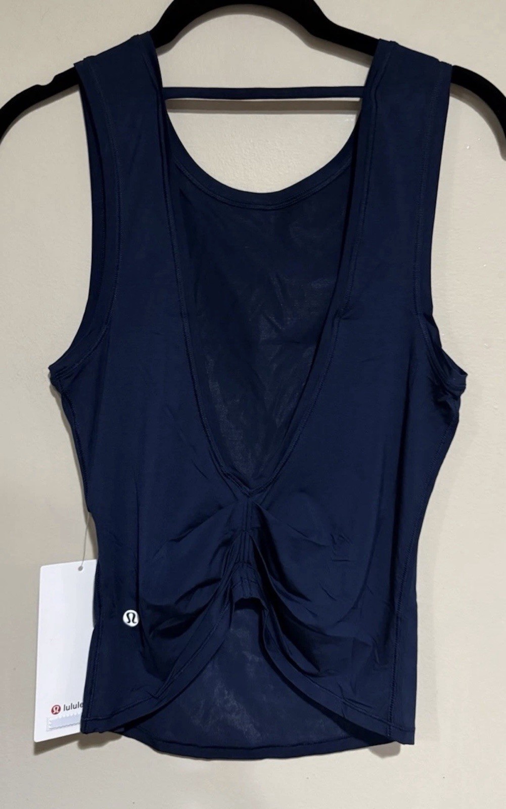 NWT💎LULULEMON💎SIZE 12💎DEEP STRETCH TANK💎AUTHENTIC💎HIP LENGTH💎TRUE NAVY