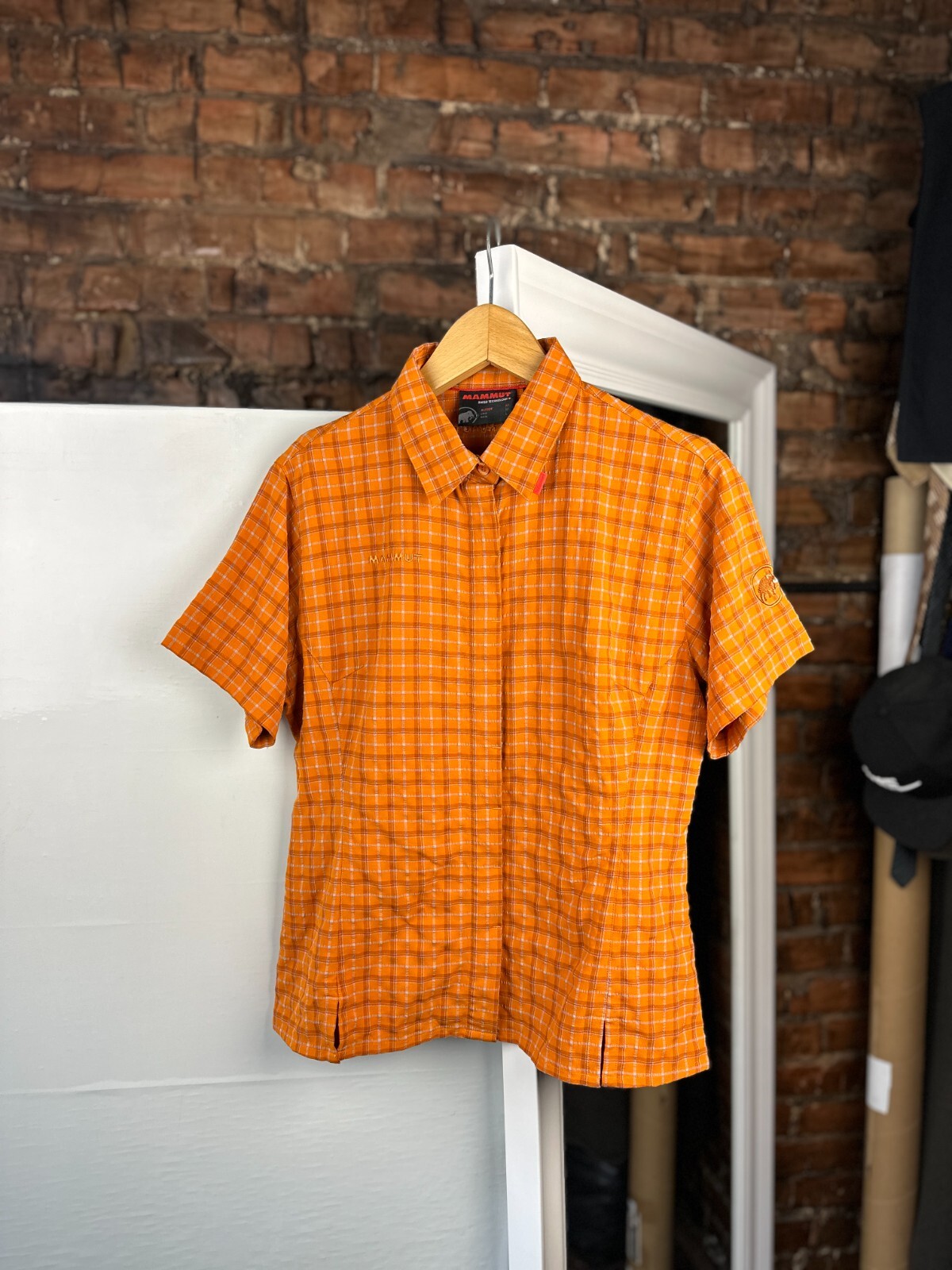 Womens Shirts Bottom Up Mammut Outdoor Orange Size: M