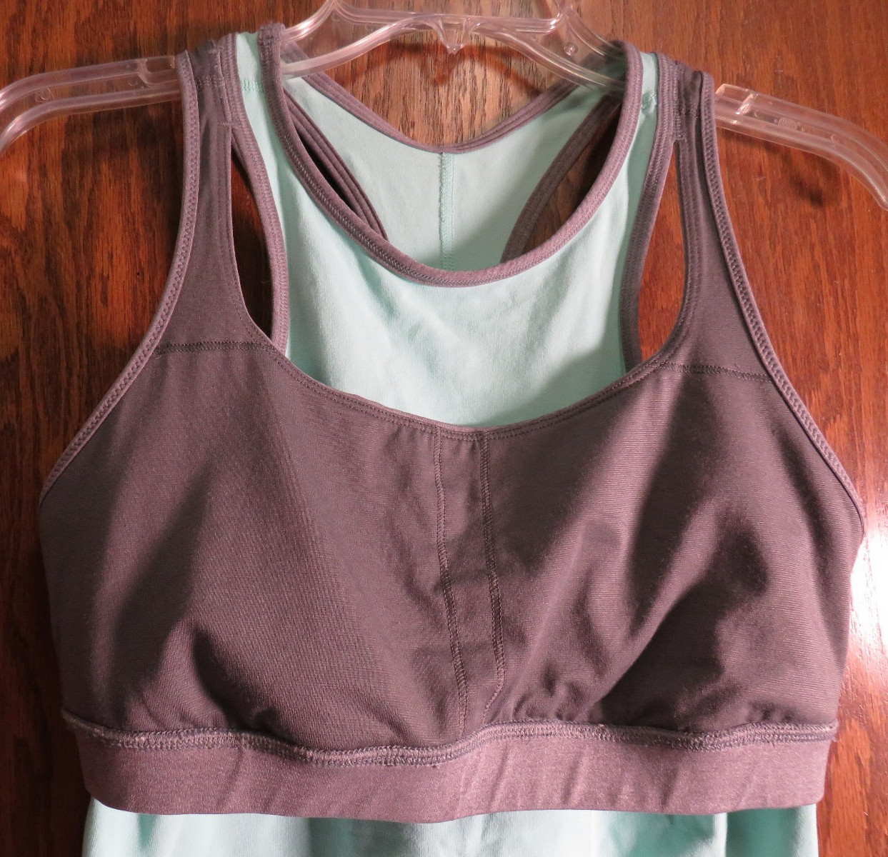 Lululemon 8 Inspiration Tank Toothpaste Aqua Heathered Slate Gray EUC! HTF!