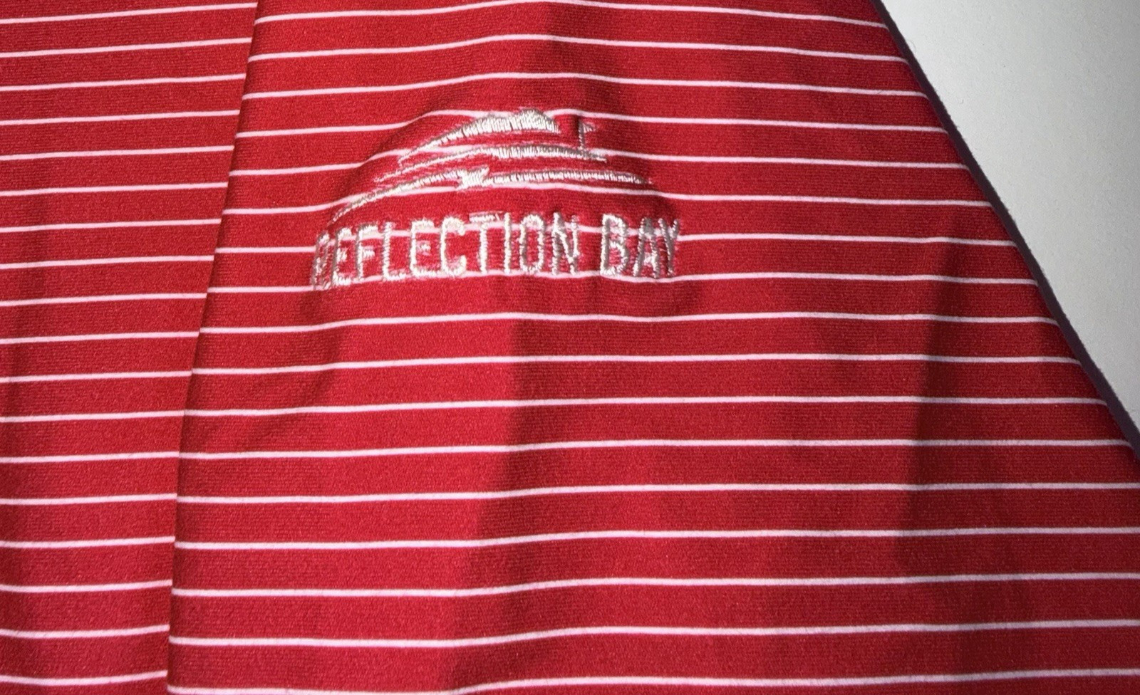 Johnnie-O Performance 1/4 Zip Long Sleeve Golf Pullover Pink & White Size XL EUC